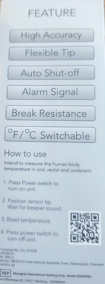 MEDICO Digital Thermometer