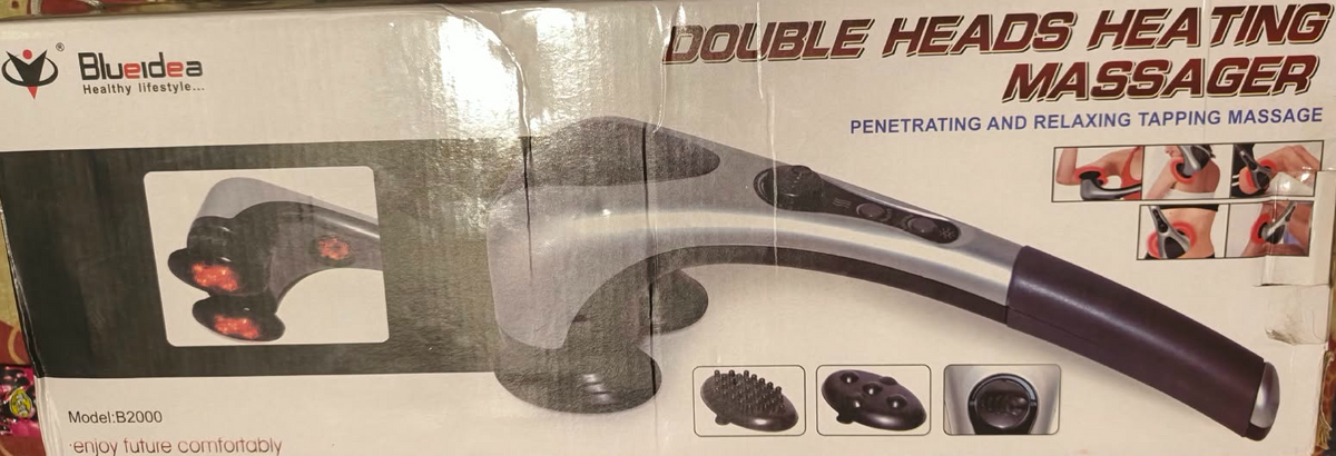 Double Heads Heating Massager
