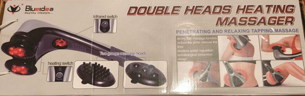 Double Heads Heating Massager